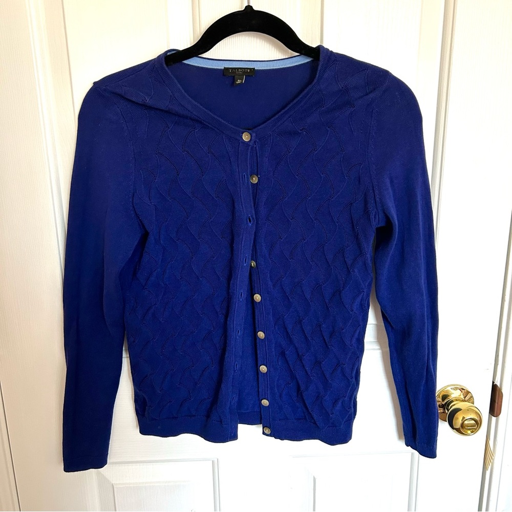 Talbots Indigo Cardigan | SP